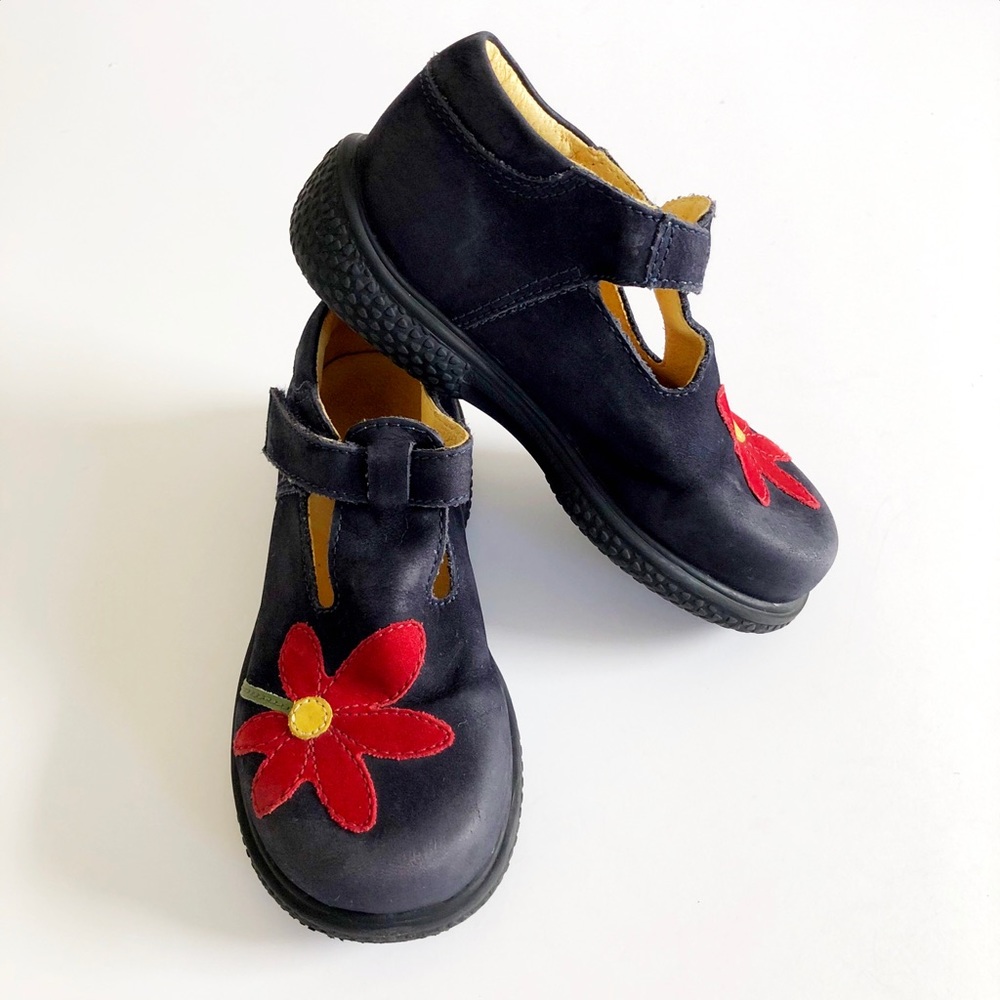 Elefanten Girls Mary Jane T-Strap Shoes, Sz 25/8.5